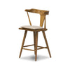 Four Hands Ripley Bar + Counter Stool Sandy Oak Antwerp Natural