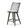 Four Hands Lewis Windsor Bar + Counter Stool Black Oak Antwerp Natural