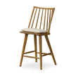 Four Hands Lewis Windsor Bar + Counter Stool Sandy Oak Antwerp Natural