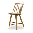 Four Hands Lewis Windsor Bar + Counter Stool Sandy Oak Lavon Flint