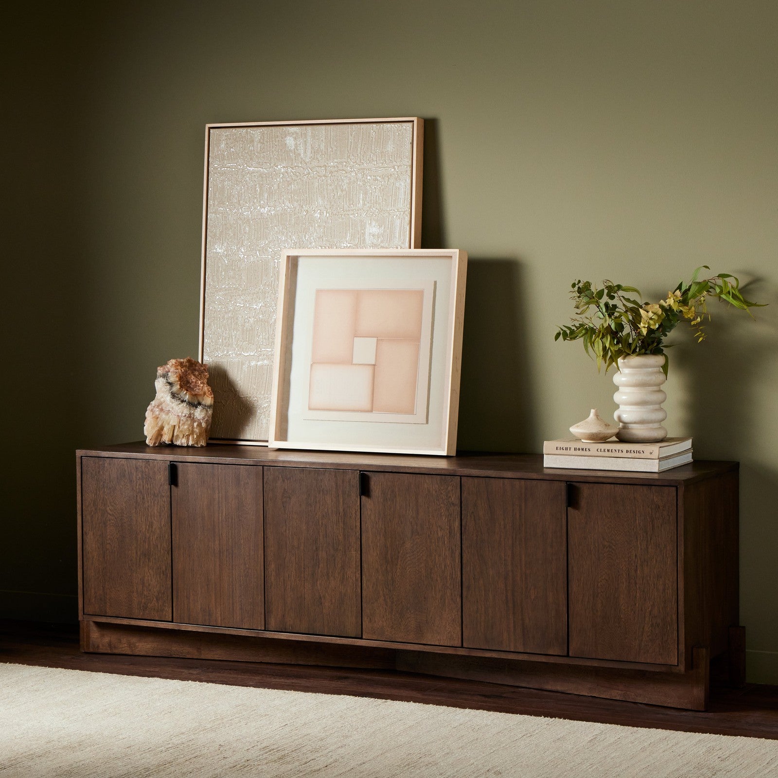 Castillo Media Console-Chestnut Parawood