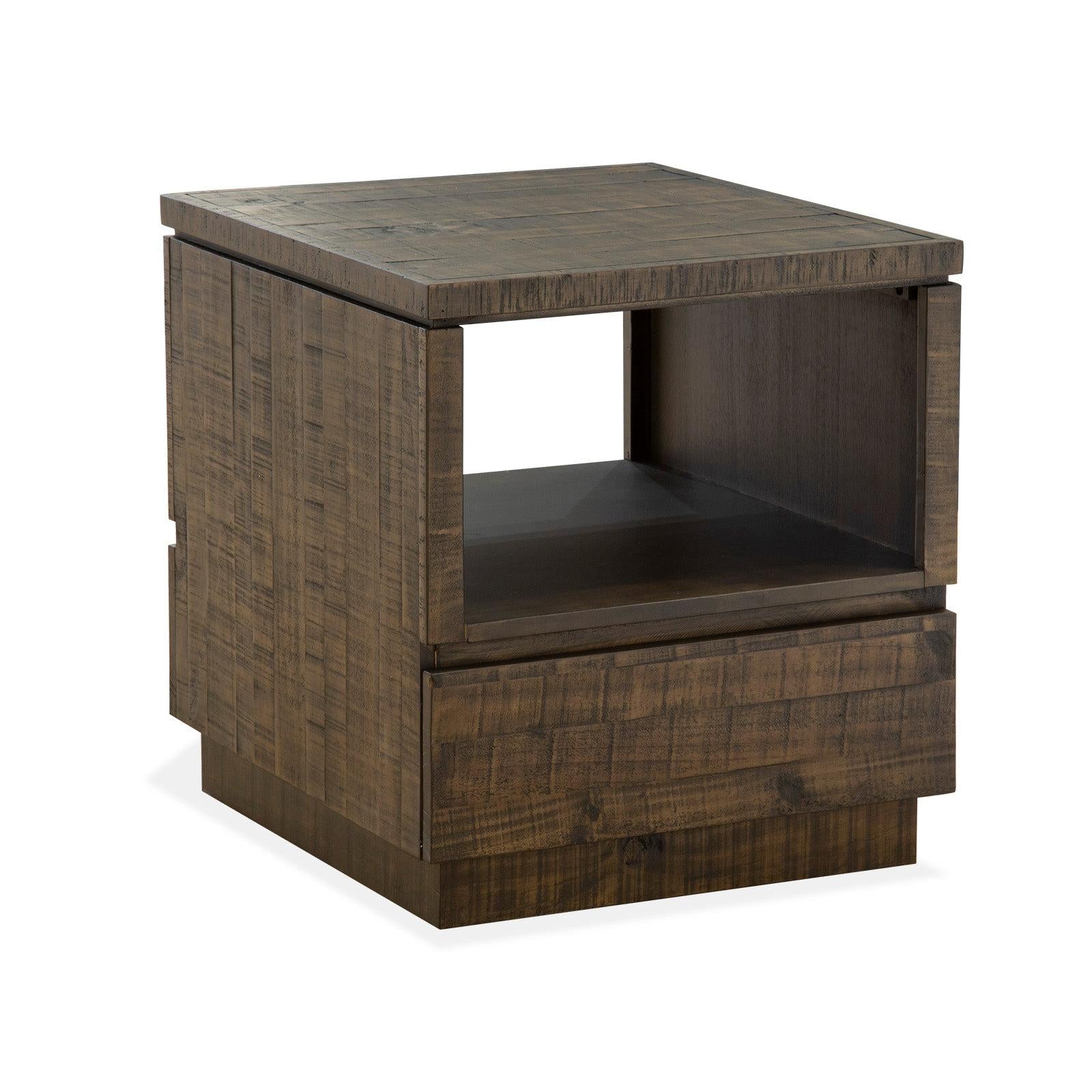 Magnussen Home Baisden Tobacco Rectangular End Table