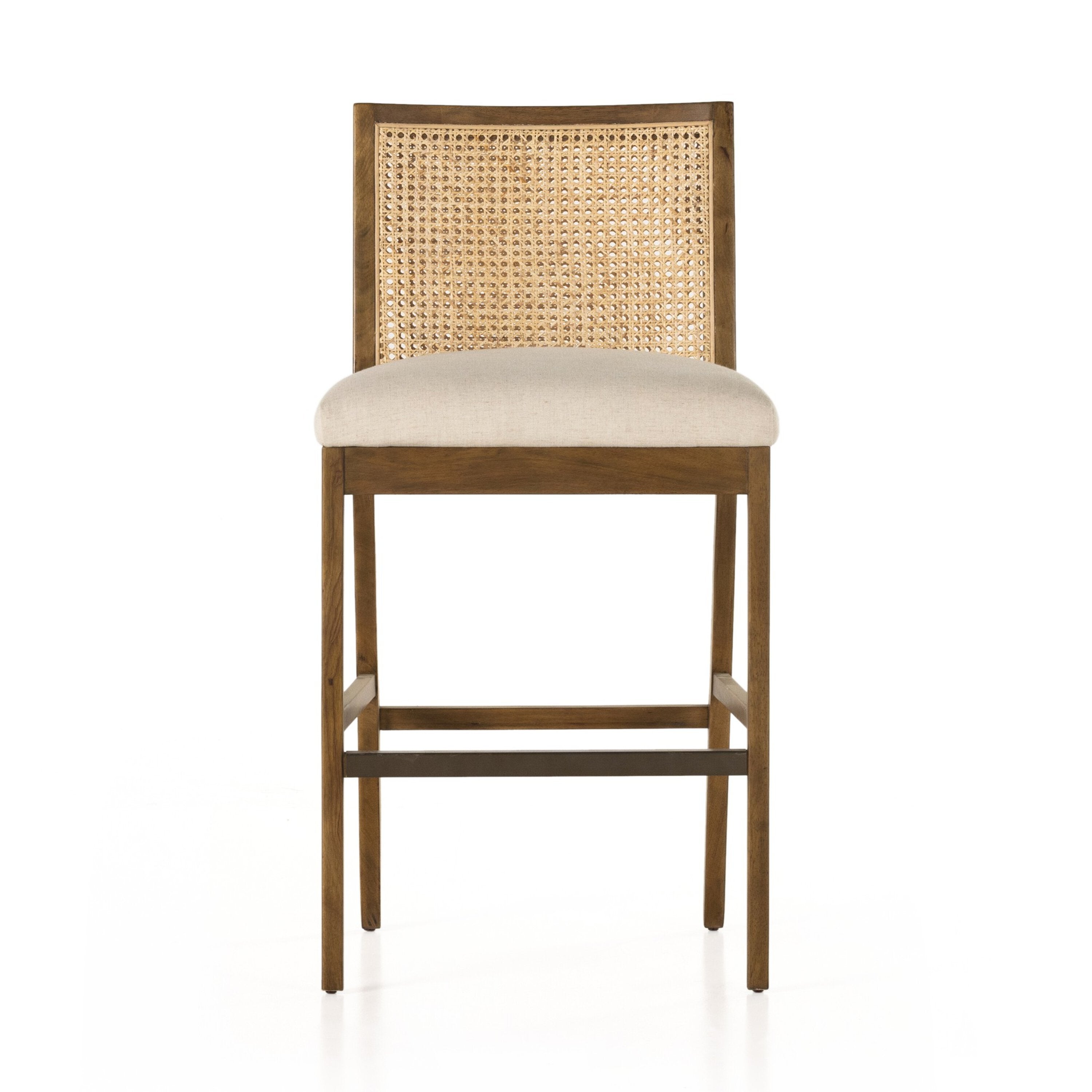 Four Hands Antonia Cane Armless Bar Stool
