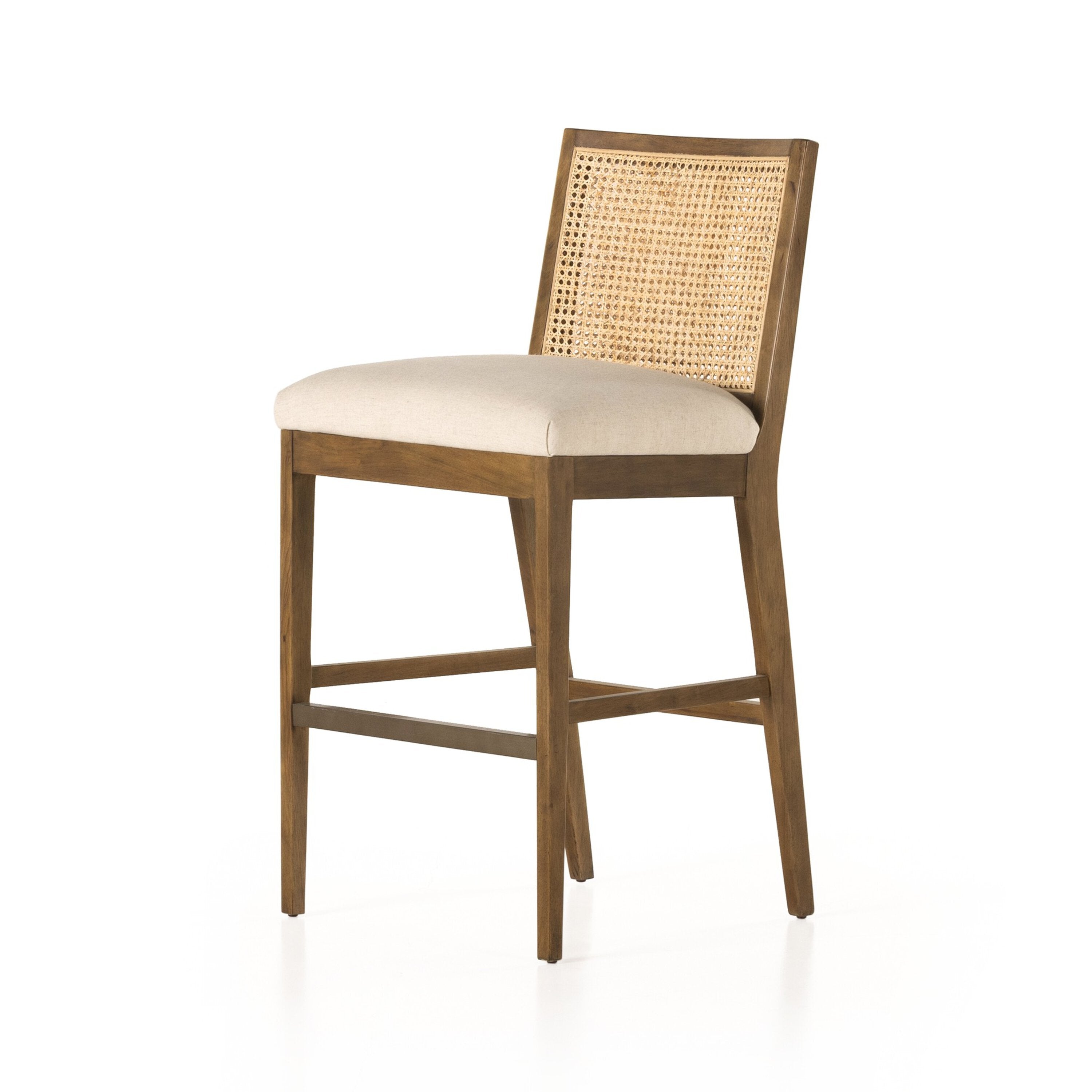 Four Hands Antonia Cane Armless Bar Stool