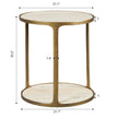 Uttermost Clench Brass Side Table