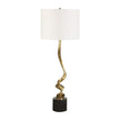 Uttermost Spiraling Cordless Brass Buffet Lamp