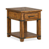 Magnussen Home Chesterfield Farmhouse Timber Rectangular End Table