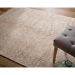 Feizy Caldwell 8977F Transitional Medallion Rug in Orange/Tan/Ivory