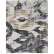 Feizy Greenwich 39U1F Modern Abstract, Ivory/Blue/Black, Rug