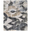 Feizy Greenwich 39U1F Modern Abstract, Ivory/Blue/Black, Rug