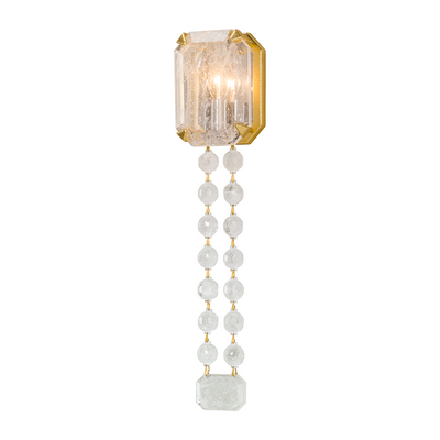 Corbett Alibi 1 Light Gold Leaf Wall Sconce Wall Light