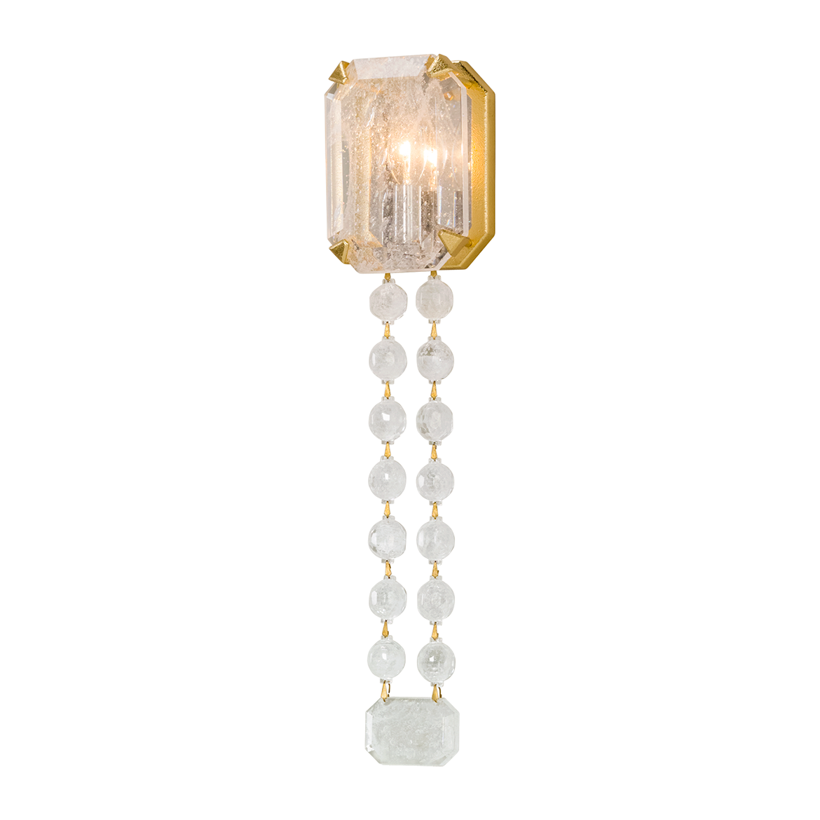Corbett Alibi 1 Light Gold Leaf Wall Sconce Wall Light