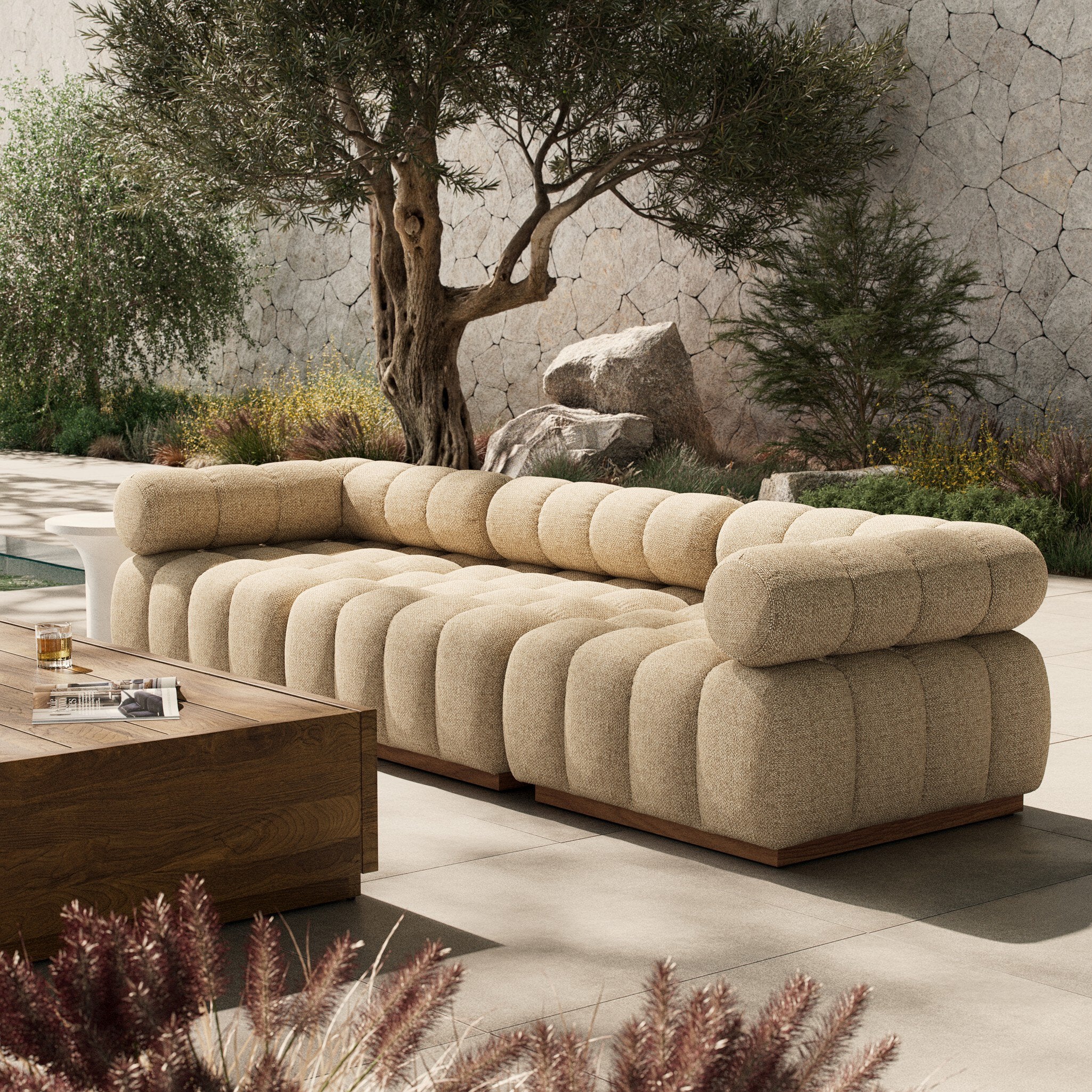 Four Hands Roma Outdoor 3-Piece Sectional