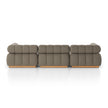 Roma Outdoor 3-Piece Sectional with Ottoman