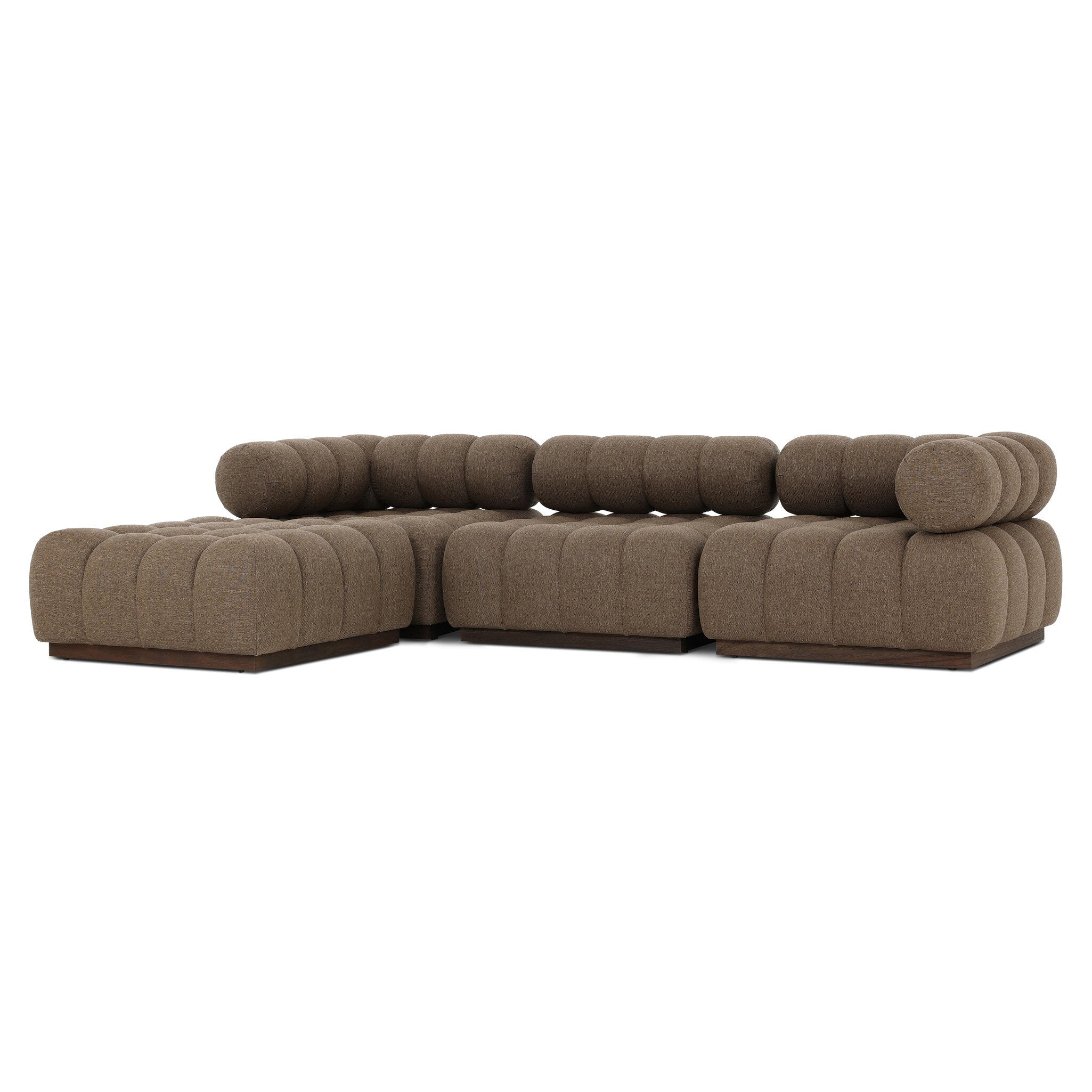 Four Hands Roma Outdoor 3-Piece Sectional with Ottoman