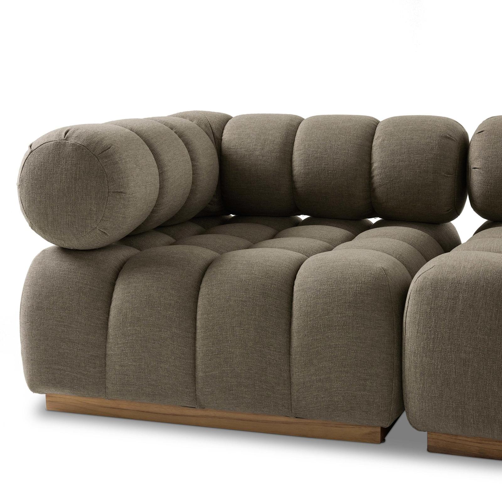 Roma Outdoor 4-Piece Sectional with Ottoman