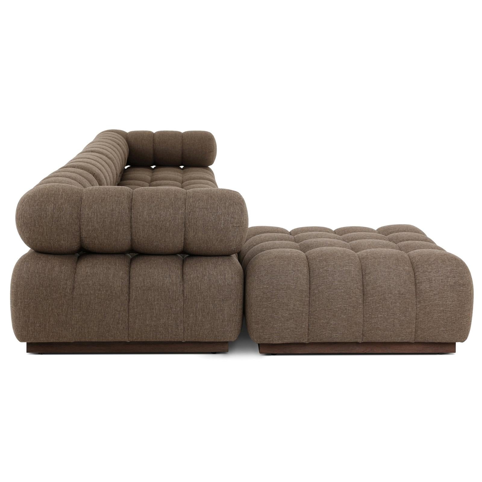 Roma Outdoor 4-Piece Sectional with Ottoman