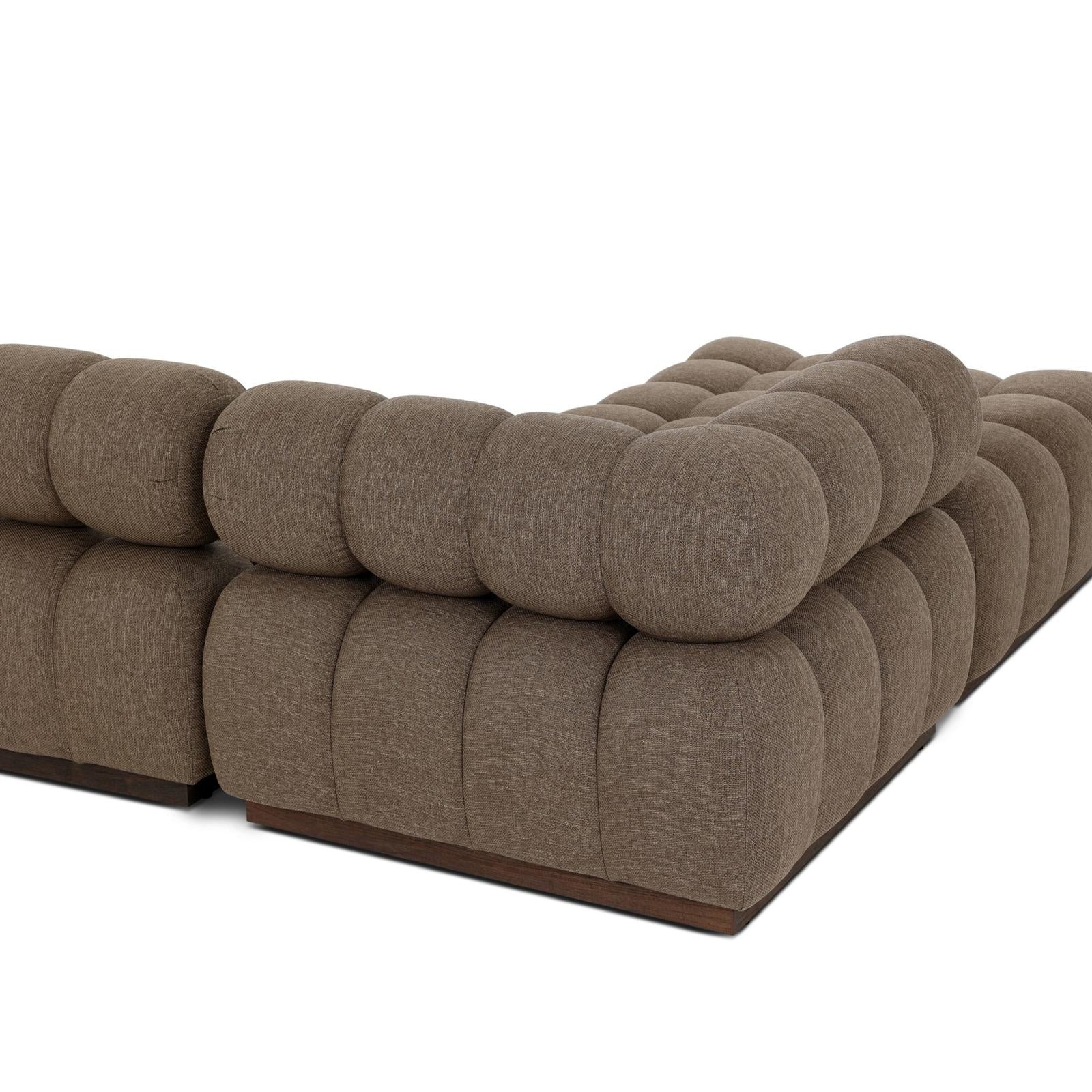 Roma Outdoor 4-Piece Sectional with Ottoman