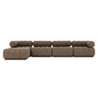 Four Hands Roma Outdoor 4-Piece Sectional with Ottoman