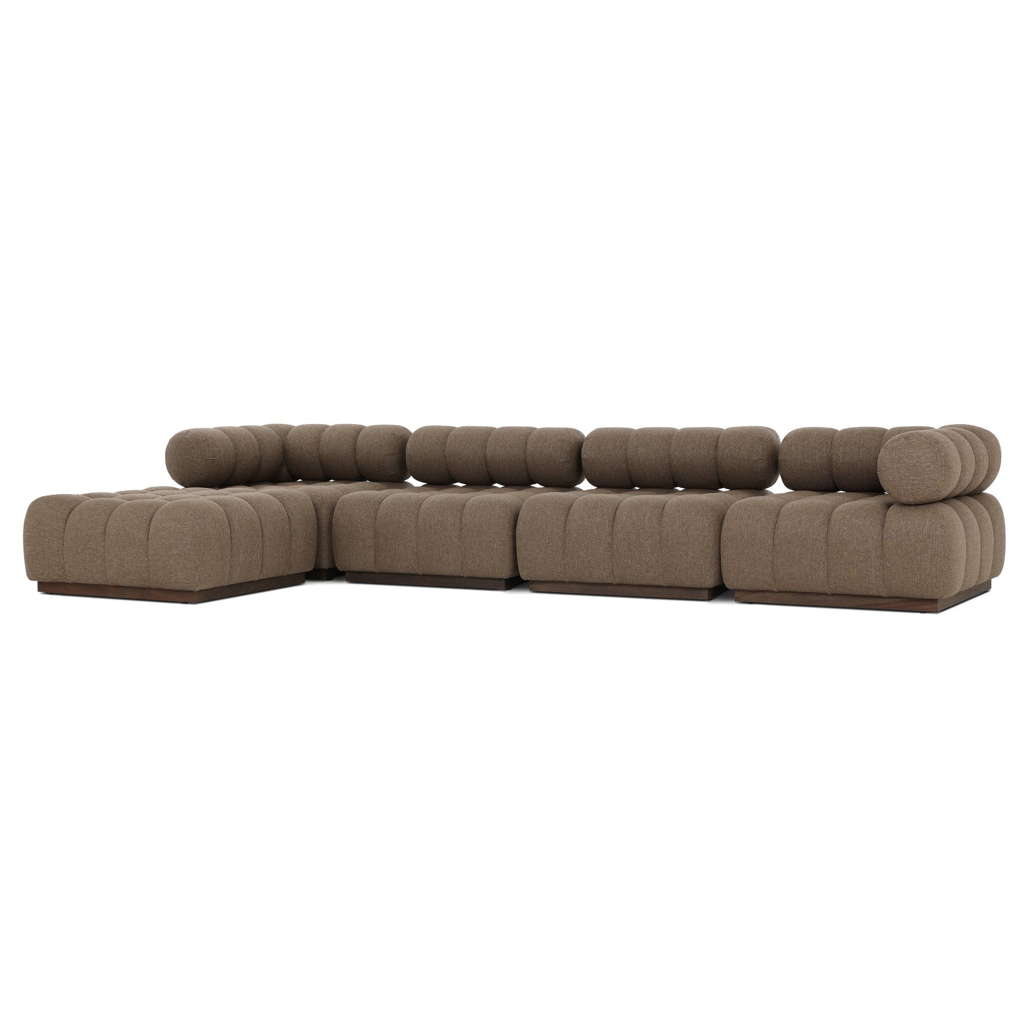 Four Hands Roma Outdoor 4-Piece Sectional with Ottoman