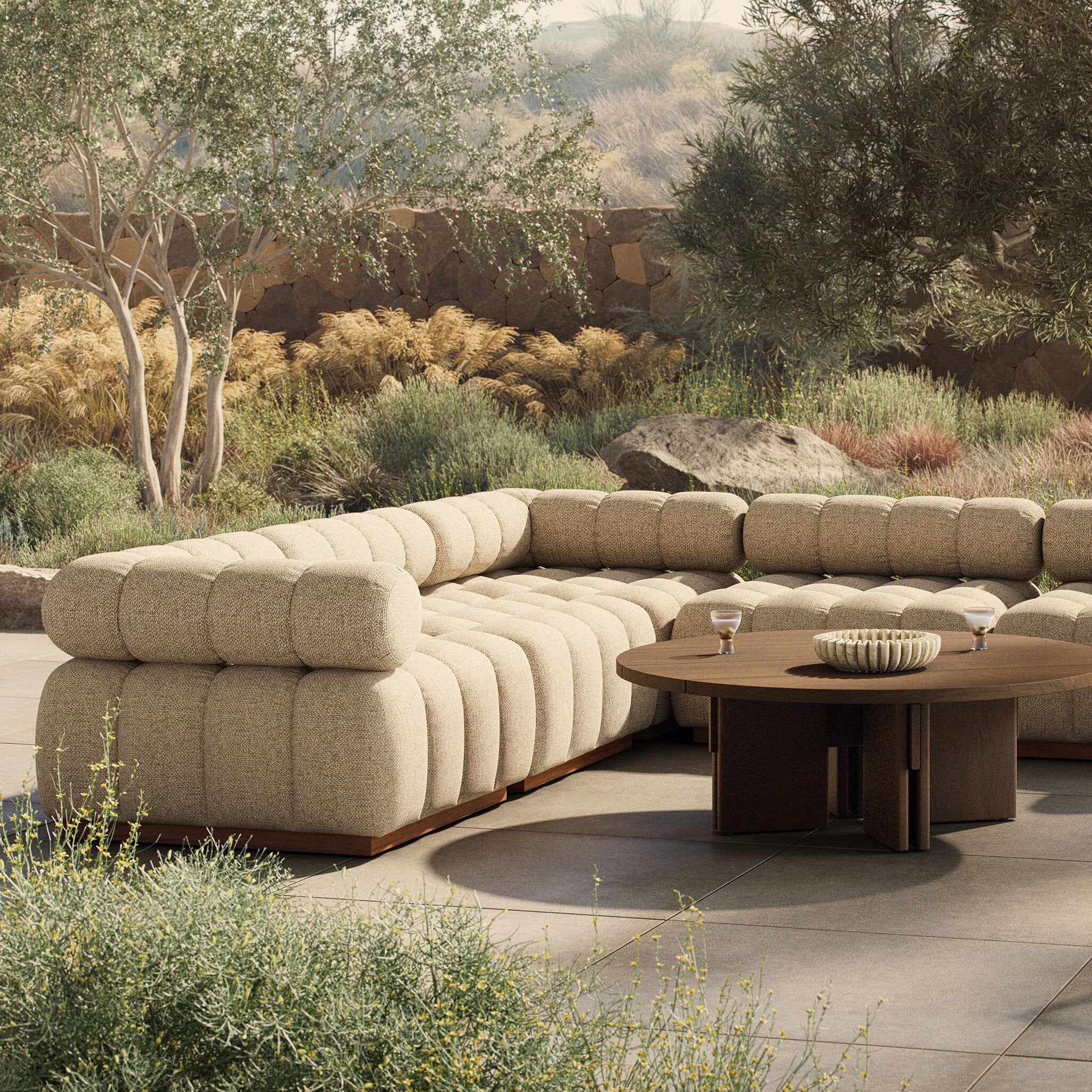 Four Hands Roma Outdoor 5-Piece Sectional