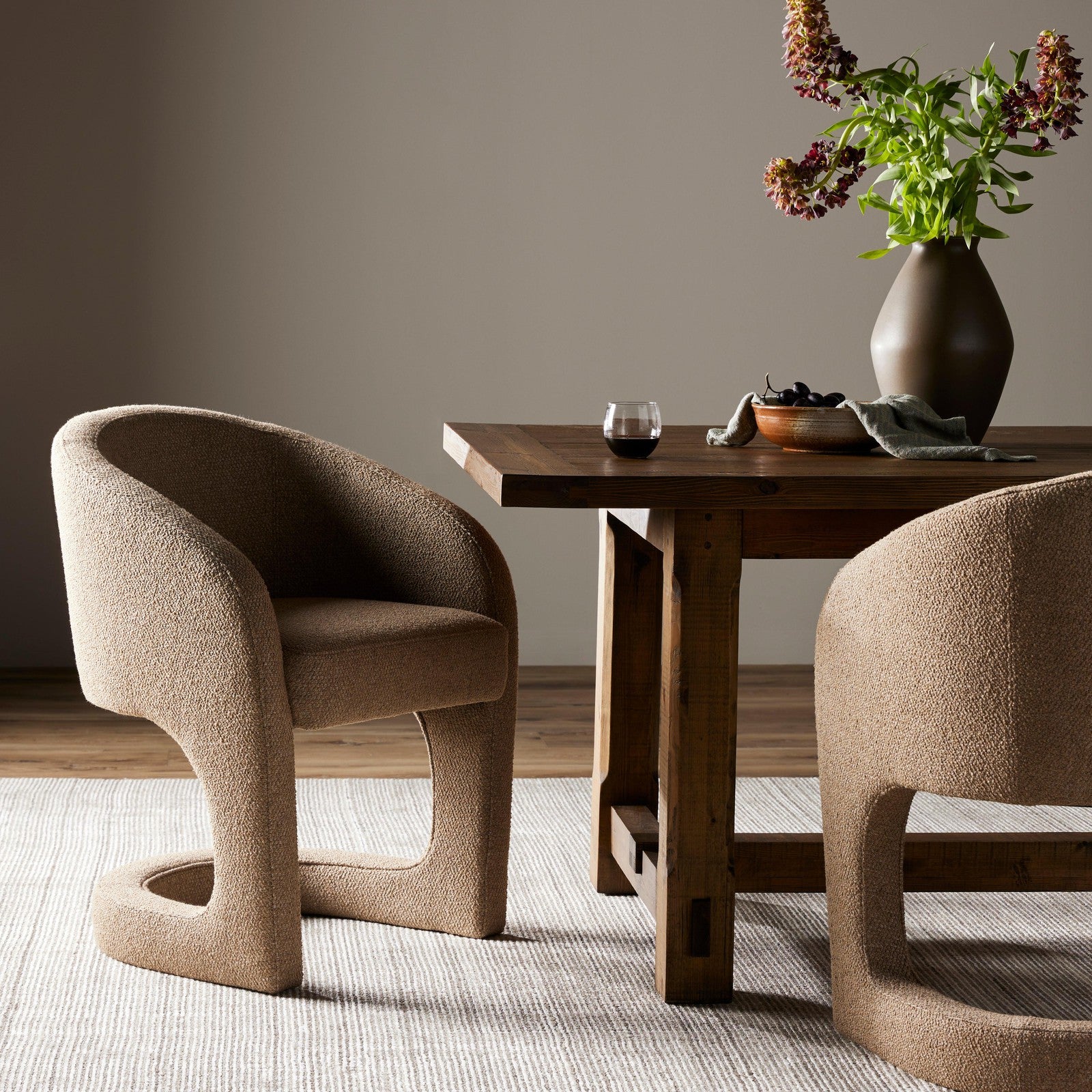 Reynold Dining Armchair-Heron Sand