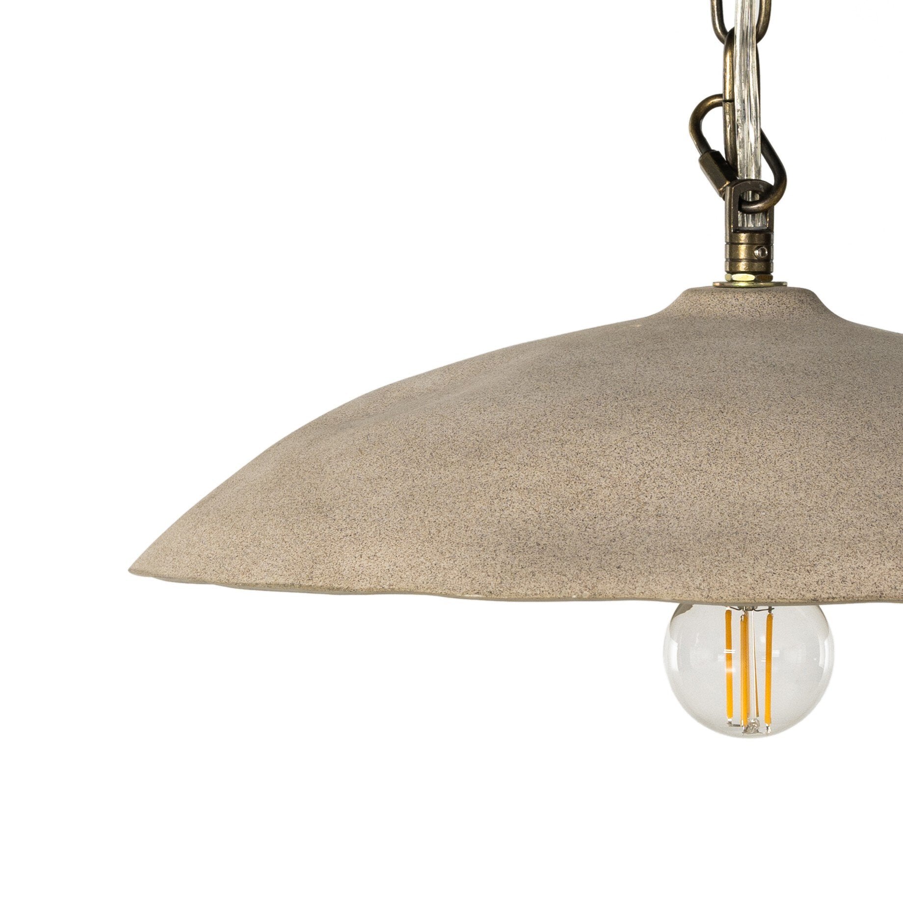 Four Hands Organic Ceramic Pendant