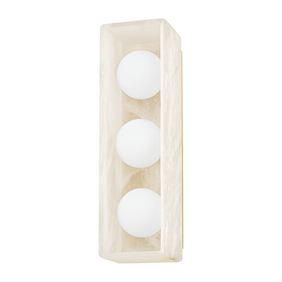 Hudson Valley Lighting Budnick 3 Light 15.5 inch Aged Brass Bath and Vanity Wall Light