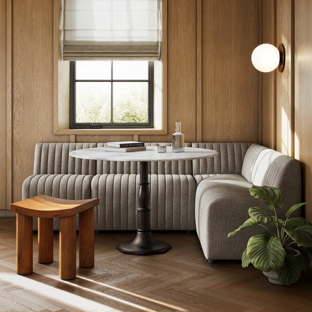 Four Hands Augustine Dining Banquette L-Shape 92
