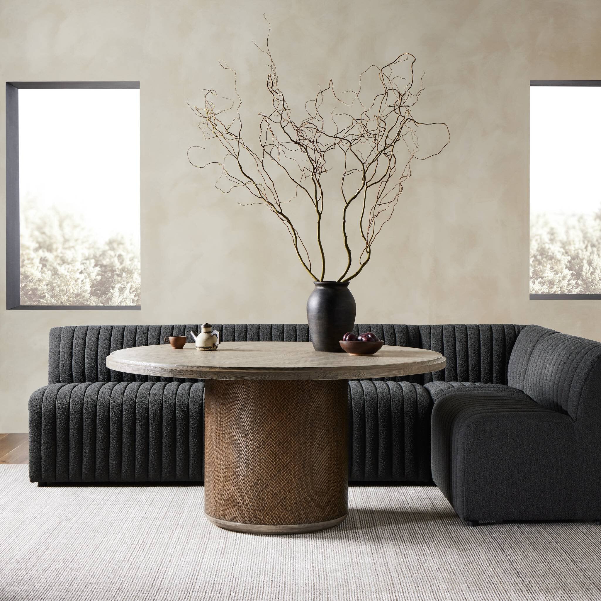 Four Hands Augustine Dining Banquette L-Shape 110