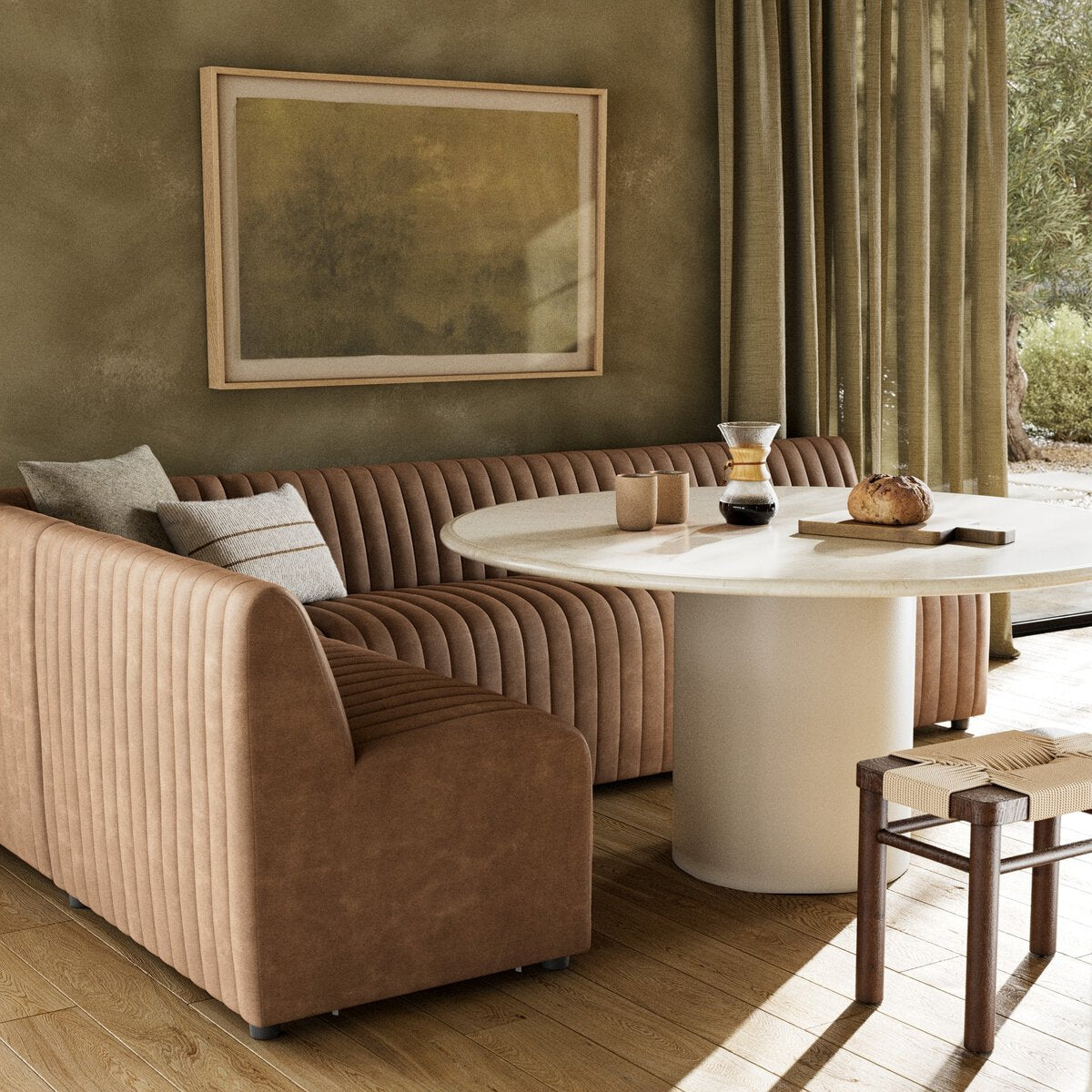 Four Hands Augustine Dining Banquette L-Shape 110