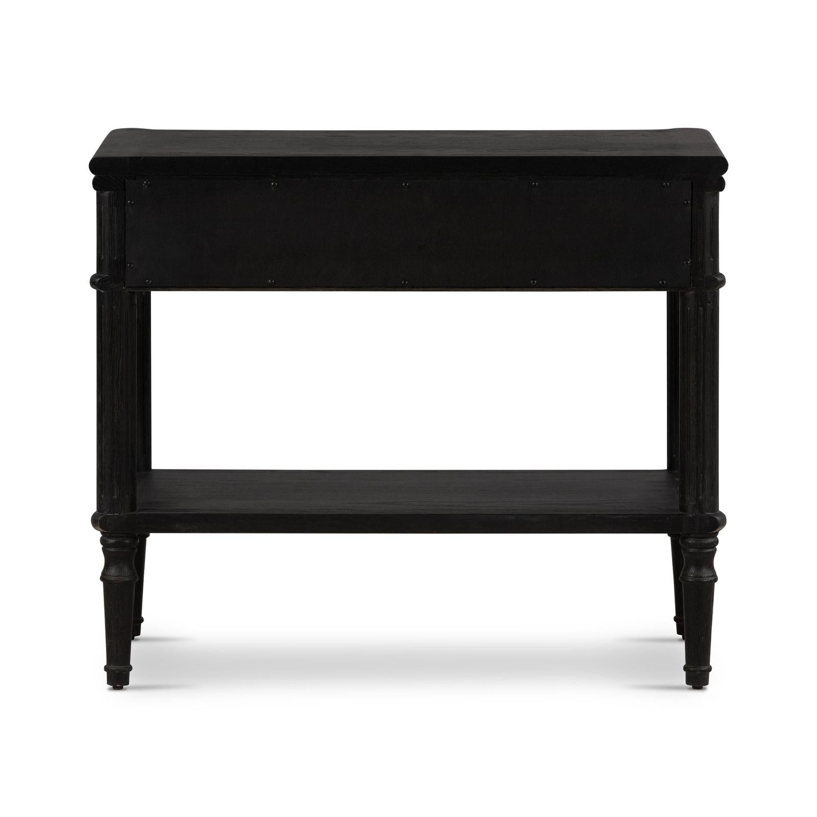 Toulouse Nightstand - Distressed Black
