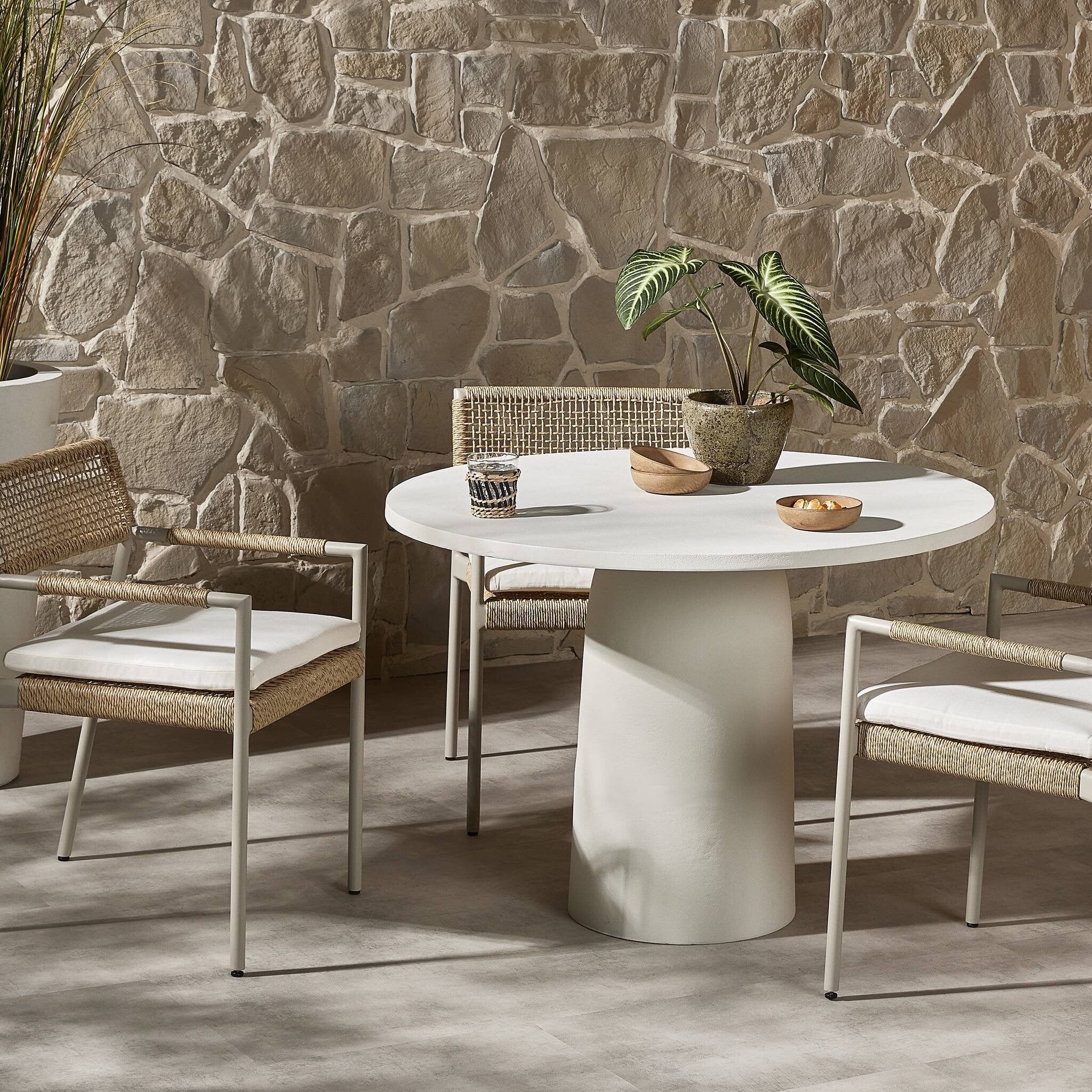 Four Hands Basil Outdoor Dining Table 42