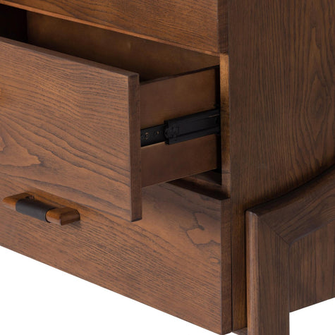 Halston 6 Drawer Dresser-Terra Brown Ash