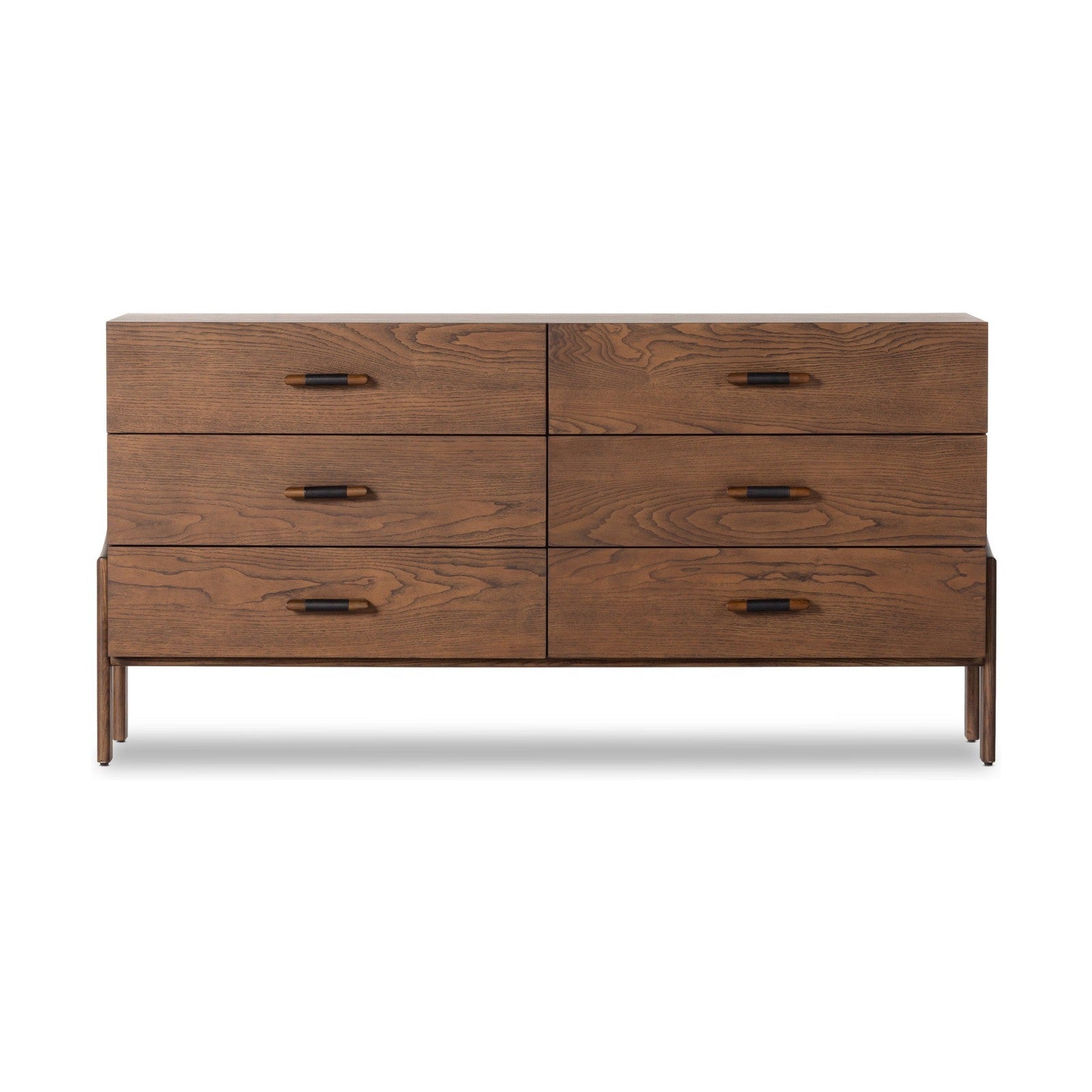Halston 6 Drawer Dresser-Terra Brown Ash