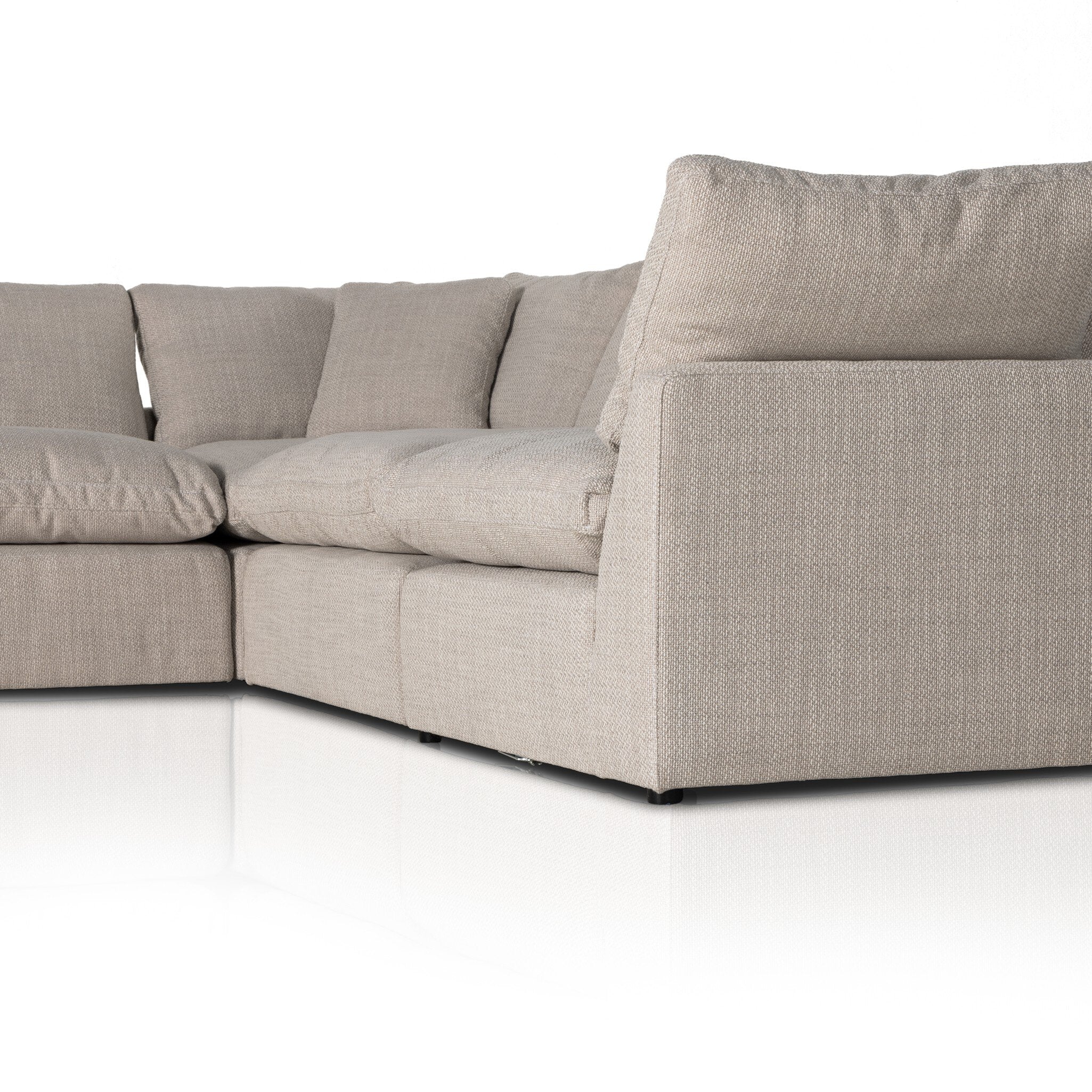 Four Hands Stevie 4 PC Sectional with Ottoman