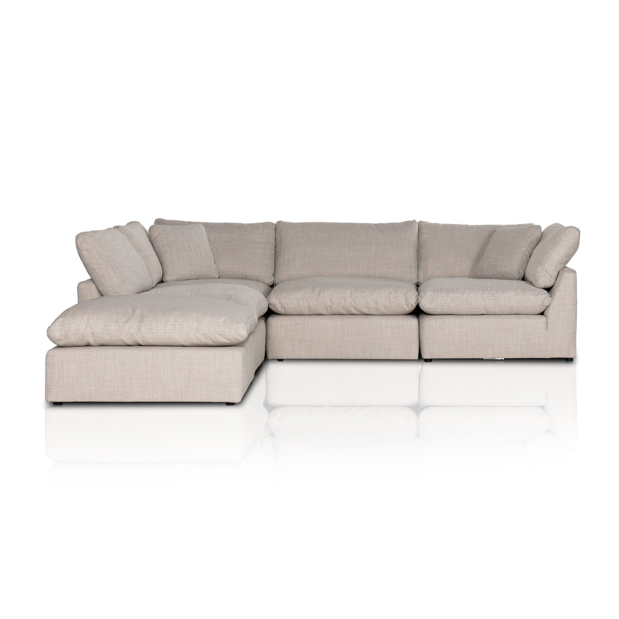 Four Hands Stevie 4 PC Sectional with Ottoman
