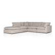 Four Hands Stevie 4 PC Sectional with Ottoman
