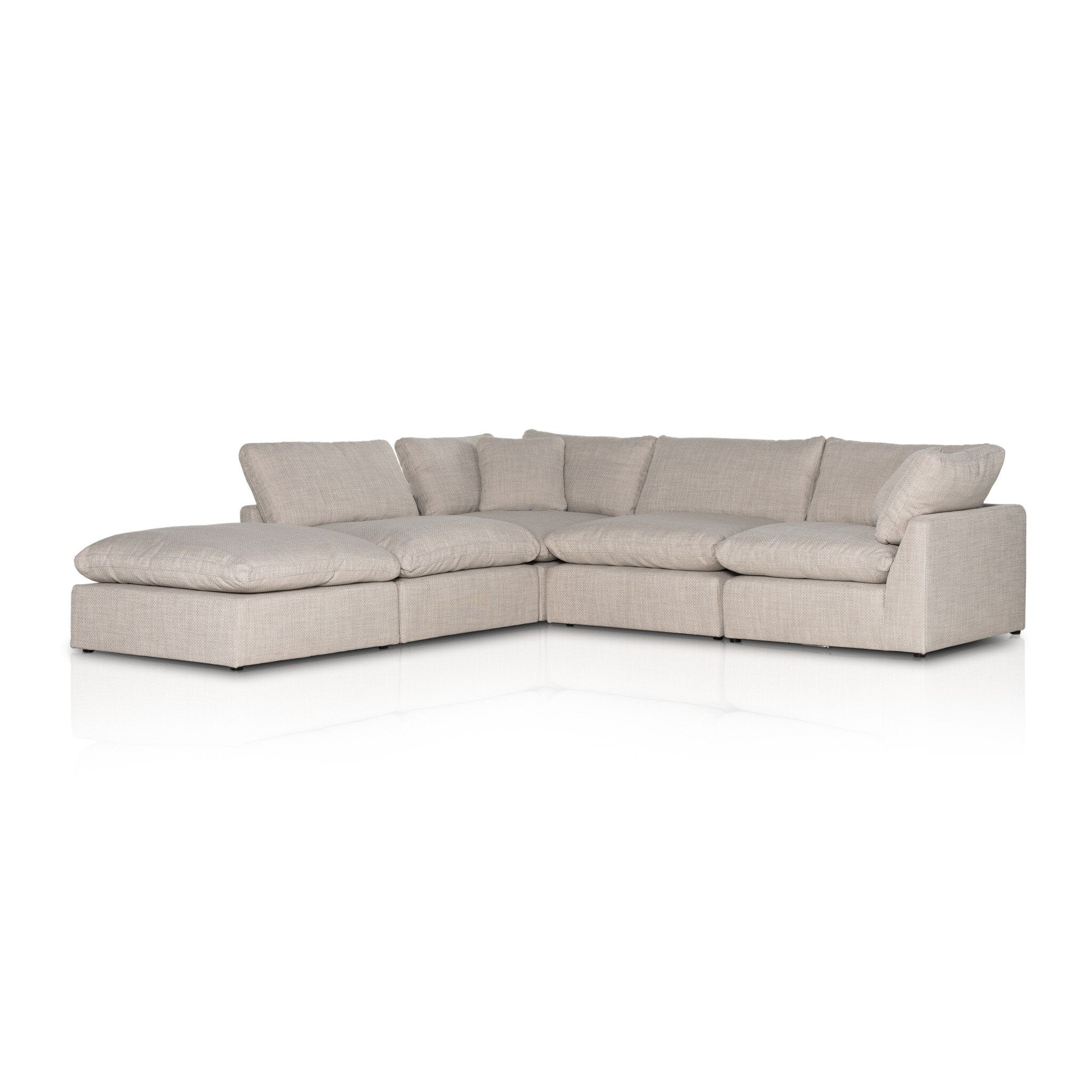 Four Hands Stevie 4 PC Sectional with Ottoman