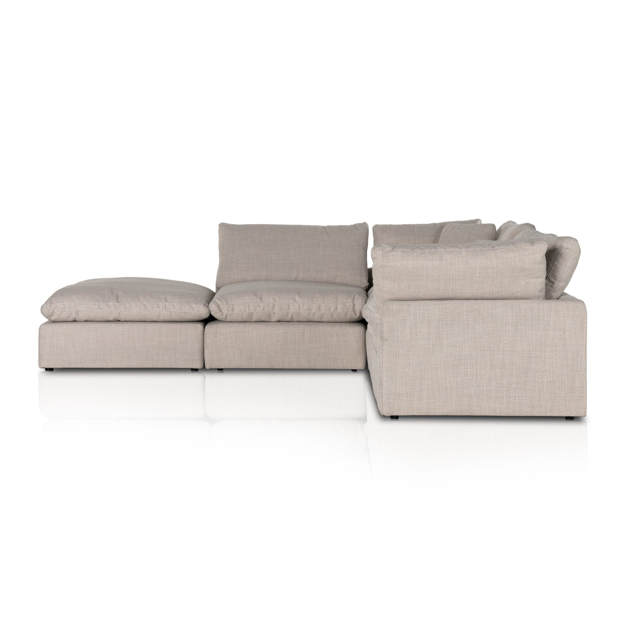 Four Hands Stevie 4 PC Sectional with Ottoman