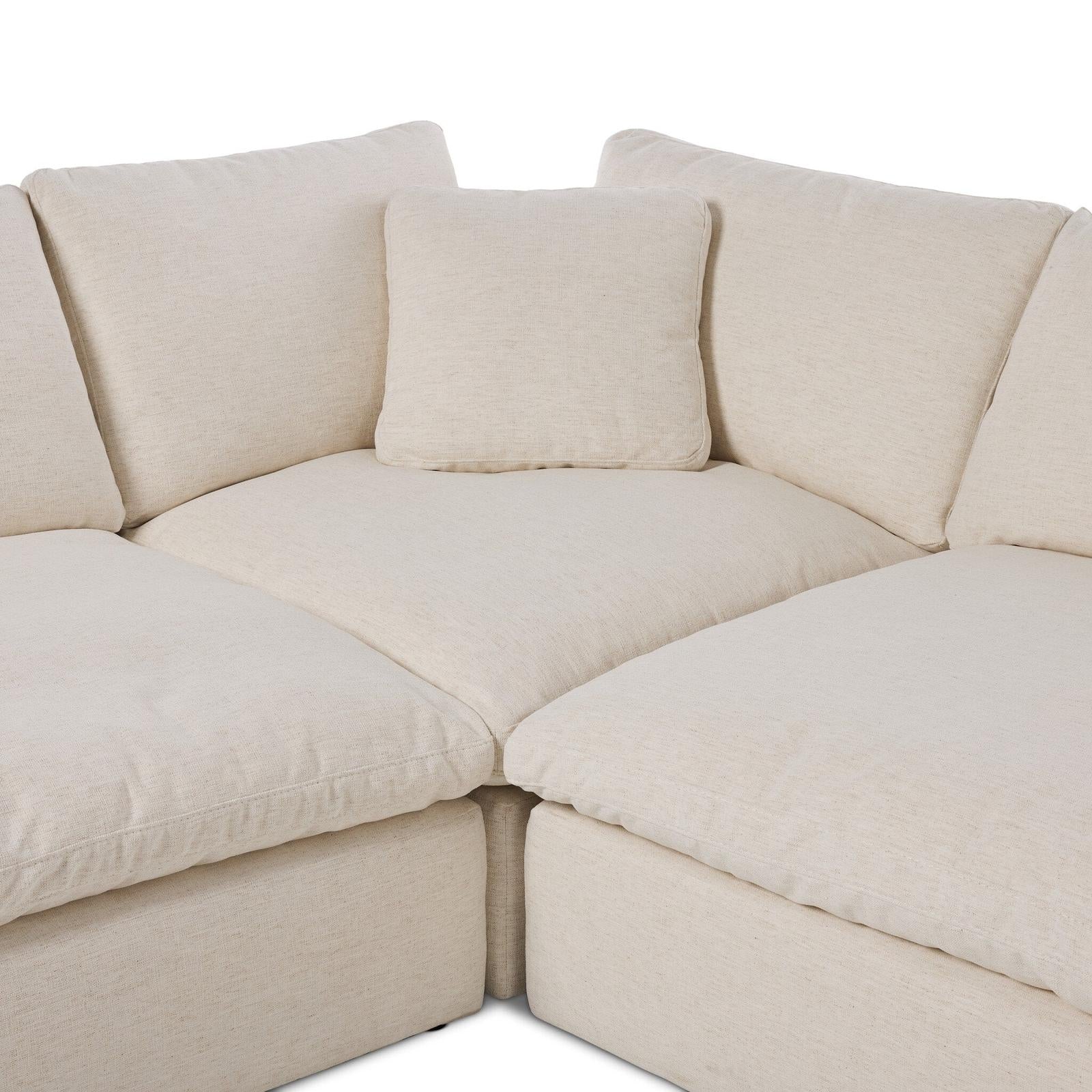 Stevie 4-Piece Sectional W/ Ottoman