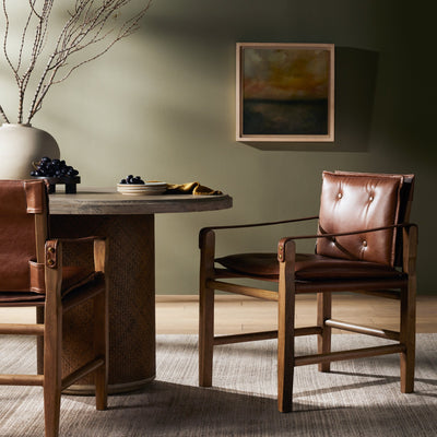 Lenz Dining Armchair-Sonoma Chestnut