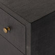 Fiona 6 Drawer Dresser-Black Raffia