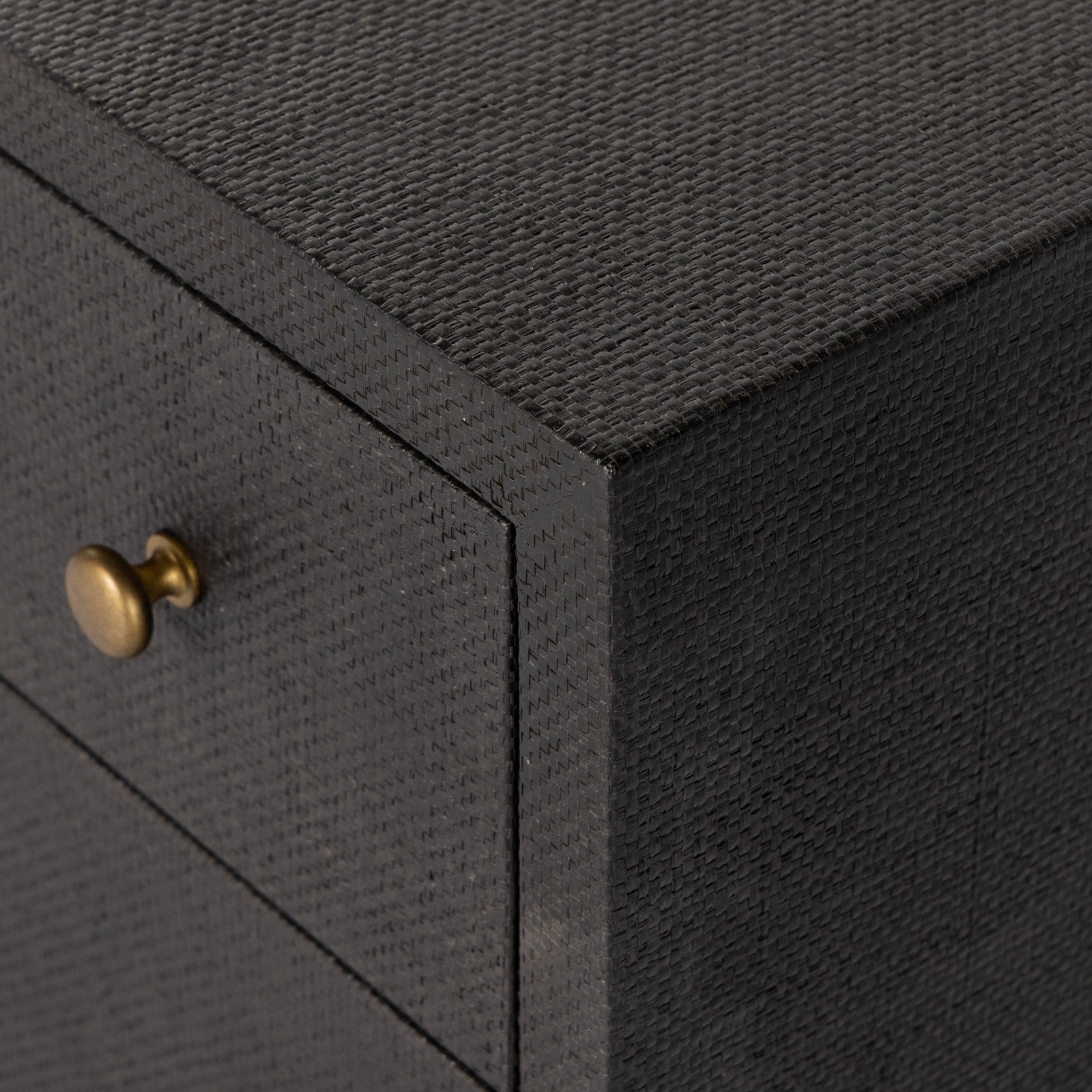 Fiona 6 Drawer Dresser-Black Raffia