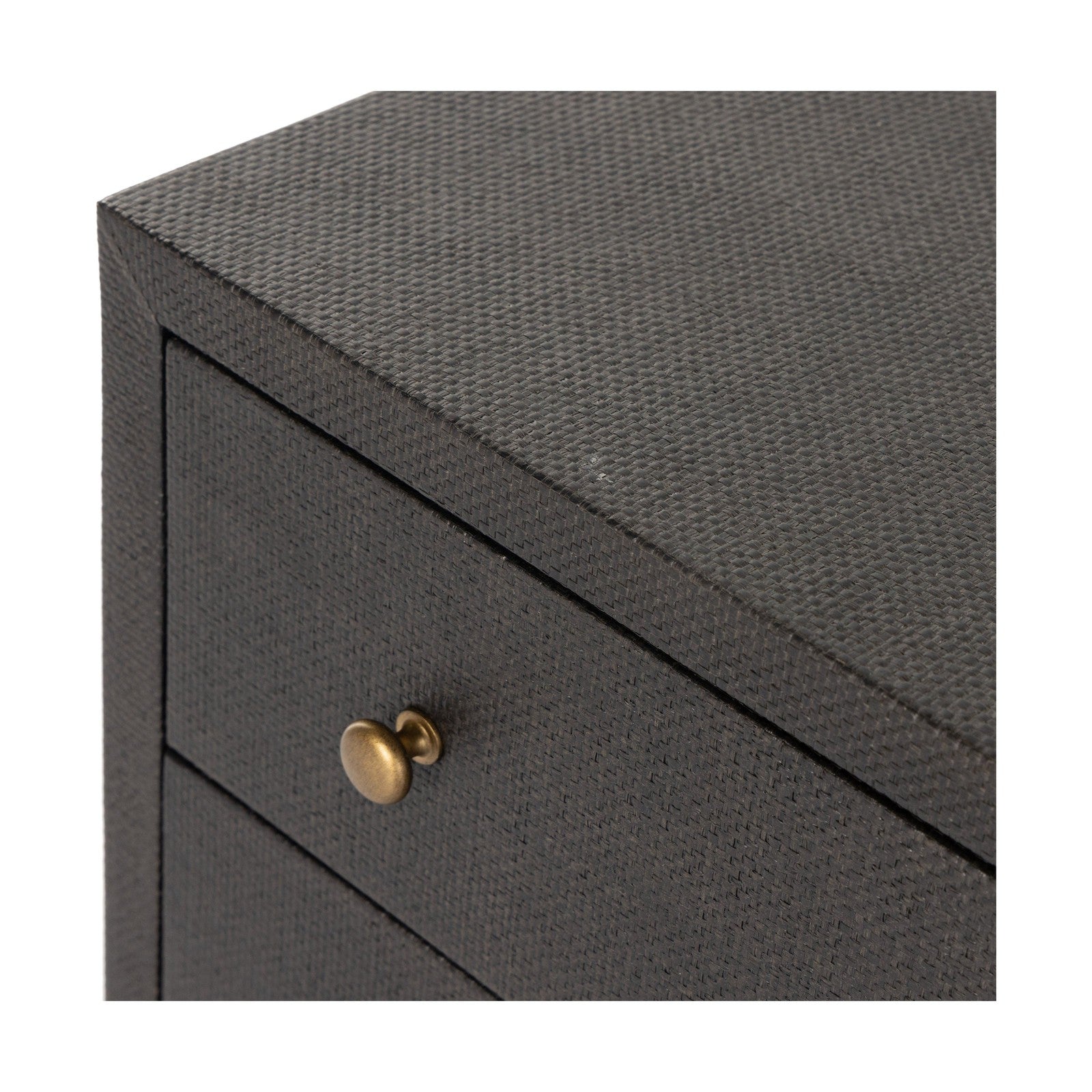 Fiona 6 Drawer Dresser-Black Raffia