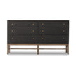 Fiona 6 Drawer Dresser-Black Raffia