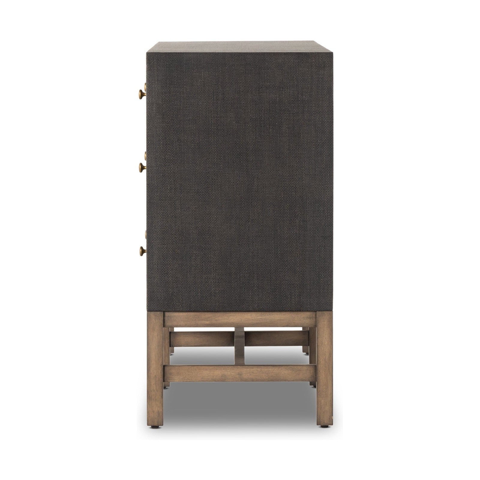 Fiona 6 Drawer Dresser-Black Raffia