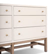 Fiona 6 Drawer Dresser-Black Raffia