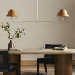 Four Hands Cullen Linear Double Pendant