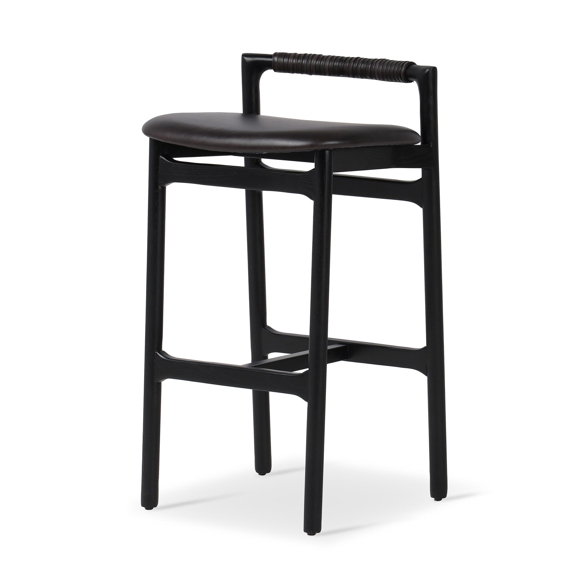 Four Hands Baden Bar + Counter Stool Sonoma Black